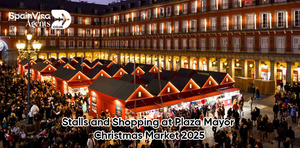 Stalls and Shopping at Plaza Mayor Christmas Market 2025